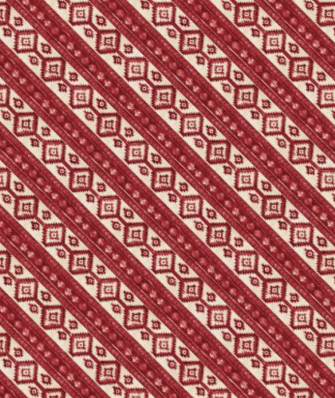 Western Diagonal Stripes Red | Riders on the Range Collection by